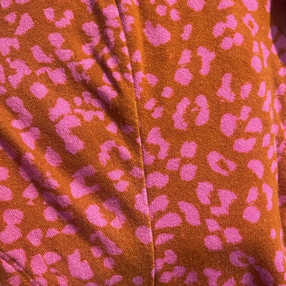 Free People Marsaille Mini Wrap Dress Cheetah Print Festival Size Medium  🐆 ❤️ - Picture 5 of 15